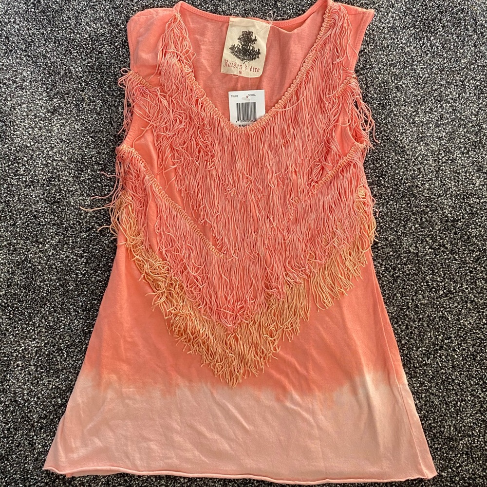 Frilled ombré top